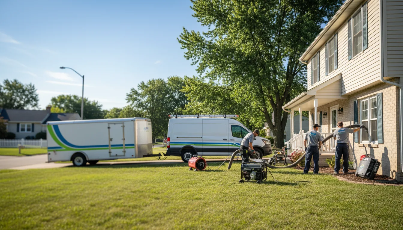 Flooded Basement Restoration And Cleanup With Repair in Jonesville, IN near me